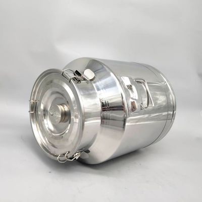 مخزن ذخیره سازی فلزی 25L SS304 چای قهوه قهوه قوطی شیر حمل و نقل مهر و موم شده
