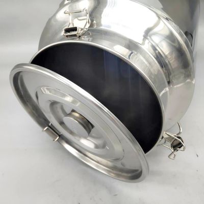 مخزن ذخیره سازی فلزی 25L SS304 چای قهوه قهوه قوطی شیر حمل و نقل مهر و موم شده