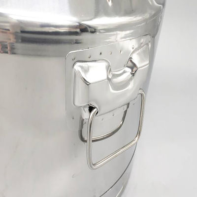 نقاشی تولید شیر تولیدی SS304 30L قوطی های شیر استیل ضد زنگ با درب در بسته