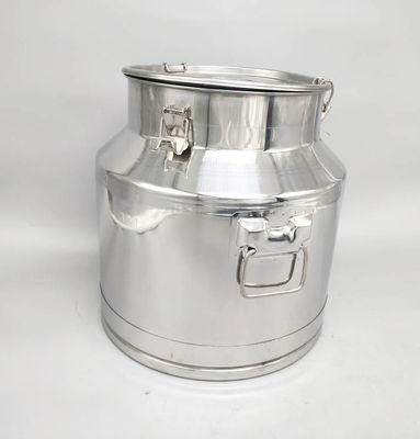 نقاشی تولید شیر تولیدی SS304 30L قوطی های شیر استیل ضد زنگ با درب در بسته