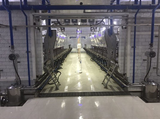 11 کیلو وات خلاuum 3800L سیستم های دوشش سالن موازی 128 گاو در هر ساعت