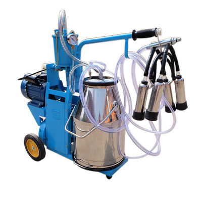 اتوماتیک مینی موبایل 25L دستگاه دوشش گاو قابل حمل تک پیستونی